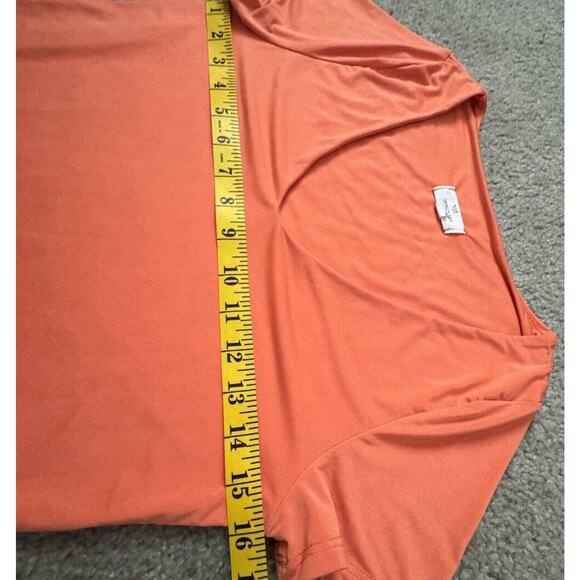 Live In The Moment Crop Top Shaped Fit V Neck Orange Women’s Size Large - Picture 5 of 6